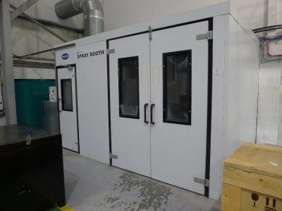 Haltec Spray booth 4.2M x 2.8M x 2.6M (A Method Statement and Risk Assessment must be provided, reviewed and approved by the Auctioneer prior to any removal work commencing on this lot) - 9