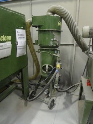 Enviraclean series 1500 shotblast cabinet with reclaim and dust collection s/n 43338 (extractor not inlcuded) - 3