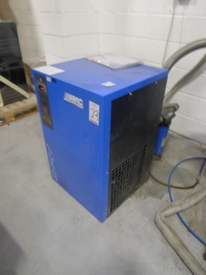 Almig variable 55 air compressor Serial number: 217-1111-115035370010 (2015) with Abac dryer and vertical air receiver - 4
