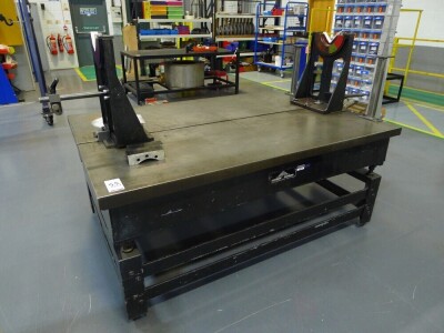 Windley Crown Grade B surface plate with stand 183cm x 122cm