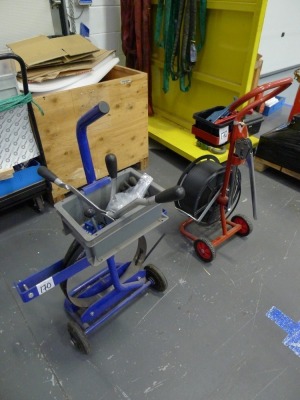 2 manual strapping kits with trolleys