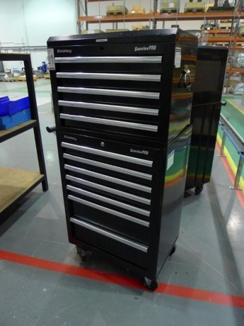 Sealey Superline Pro 7 drawer roller tool trolley with 5 drawer top box