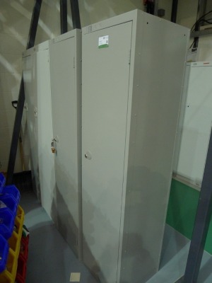 10 Elite grey steel single door personal locker units - 2