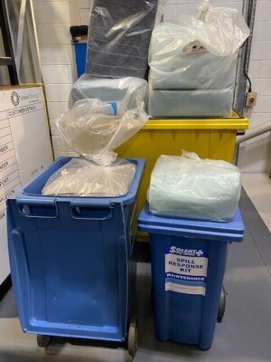 2 Wheelie bins including Oil spill kits - 2