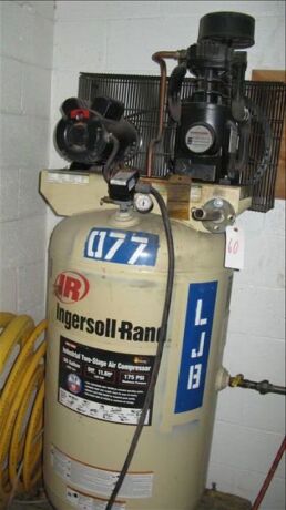 I/R Electric Air Compressor, 5HP, 175 psi *** PLEASE NOTE: This lot is offered subject to bulk bid offer on lot 118