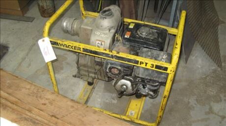 Wacker PT-3 gasoline driven pump *** PLEASE NOTE: This lot is offered subject to bulk bid offer on lot 118