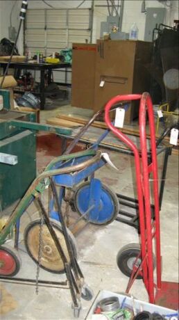 lot--misc carts--hand, truck, torch, etc. *** PLEASE NOTE: This lot is offered subject to bulk bid offer on lot 118